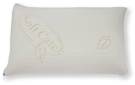 SABEATEX – Reisekissen 43x25x12 cm - Kompaktes Reisekopfkissen aus Visco-Soft Gelschaum. Orthopädisches Reise Nackenkissen, ideal als Campingkissen, Auto- oder Flugzeug Nackenkissen. Made in Italy