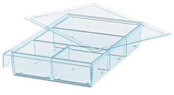 Bosch Snackbox Aufbewahrungsbox für Kühlschränke KSZ10010 | Praktische Frischhaltebox mit 5 herausnehmbaren Schalen, transparente Box für perfekten Überblick, leichte Reinigung