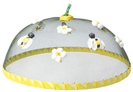 Gisela Graham Mesh Food Cover - Bee and Flower Design
