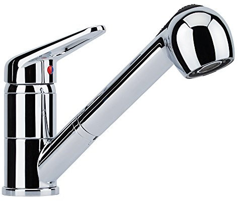 Franke Novara Plus Chrom Niederdruckarmatur mit Schlauchbrause Mischbatterie