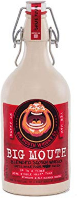 Big Mouth 41.2% ABV, 50cl. Blended Scotch Whisky with up to 3x the single malts vs other blends