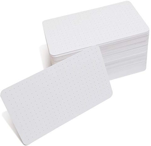 The Original Bullet Cards – Dot Grid Index Cards & Note Cards for Notes, Study, Lists, and Journaling (3x5 Card 200qty)