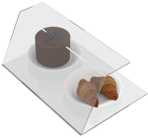 Danieli Ho.Re.Ca. - Parafiato per Alimenti 45 cm - Vetrina in Acrilico Trasparente per Bancone Bar - Espositore Brioches e Alimenti PRF01