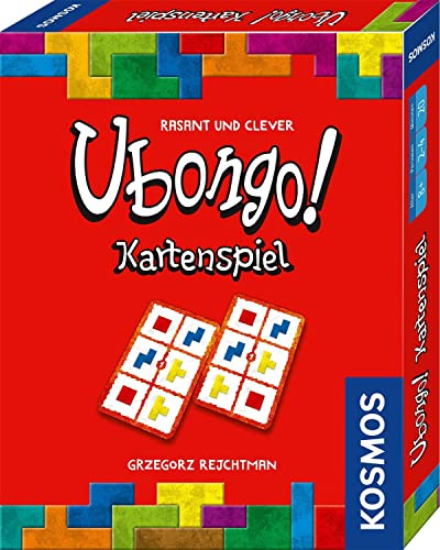 Kosmos Ubongo Kartenspiel, das beliebte Brettspiel als Kartenspiel | Für 2 bis 4 Personen, ab 8 Jahre, fördert logisches Denken, Familienspiel, Gesellschaftsspiel, Reisespiel, Geschenk