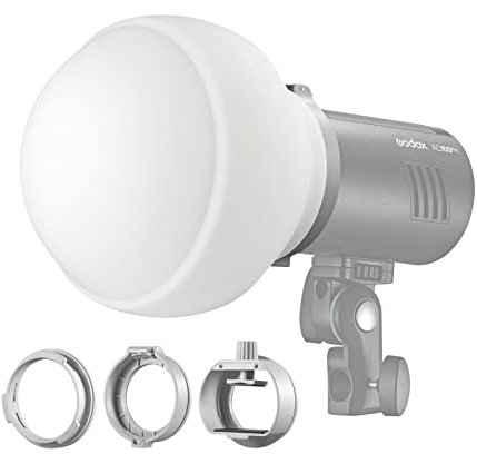 Godox ML-CD15 Kit de Domo difusor con 3 adaptadores para fotografía Luz Flash Estudio Fotografía Retrato Transmisión en Vivo