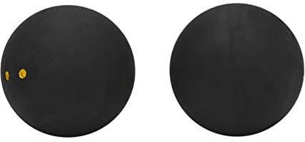 ANTIOCH Squash Ball Gelbe Punkte Sport Niedrige Geschwindigkeit Gummibälle Profi-Spieler Wettbewerb Squash (2 Stück)