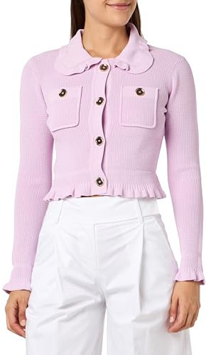 Pinko OLIVAGNO Giacca Punto VENTAGLIO TRAFORI Blazer, N78_Rosa Dolce Lilla, XS Donna