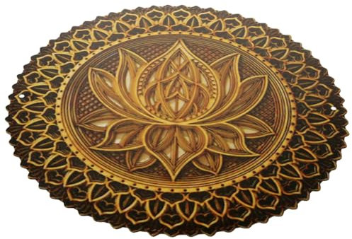 VINTORKY Metall Wanddeko Mandala Form Dekoration Für Wohnzimmer Schlafzimmer Innenraum Wandobjekt Mit Exquisiter Verarbeitung