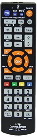 Télécommande universelle 3 en 1 L336 avec fonction d'apprentissage infrarouge SAT VCR DVB TV programmable CBL I6N7 TV BOX DVD Hi-Fi STB Player