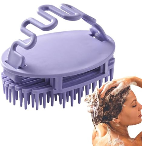Yianyal Haarschrubber, Haarwaschbürste – Wasserdichter Kopfhaut-Schrubber, Shampoo-Bürste, Kopfmassagegerät, Dusch-Haarbürste für Kinder