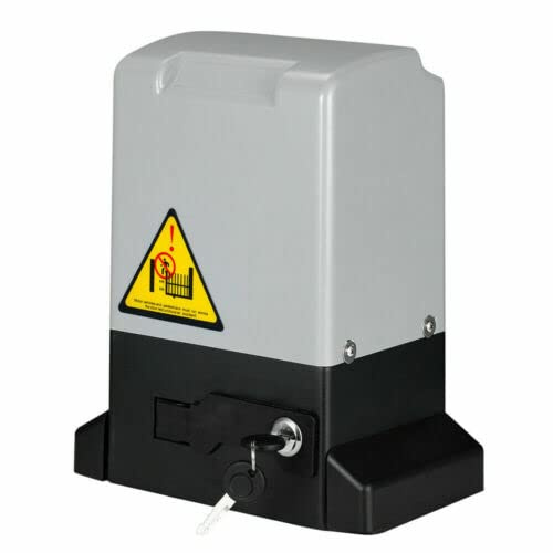 Lfhelper 750W Schiebetorantrieb automatischer Toröffner für Schiebetor 2000kg Torantrieb Motor Set, oftorantrieb, garagentorantrieb Elektrischer mit 2 Fernbedienungen und 8 Zahnstange