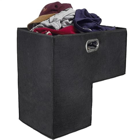 Cestino per passeggiate per scale, cestino per scale a piedi, cestino per scale Il design pieghevole lo rende facile da usare | Cesto portaoggetti in feltro, cestino portaoggetti per scale, o