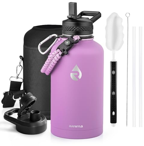RAYMYLO 2L Insulated Water Bottle, Triple Wall Vacuum Stainless Steel
