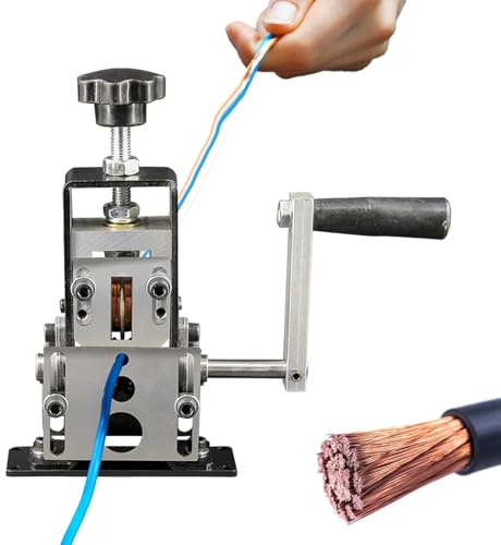 Máquina De Decapado De Manual | Nivel De Cable De Cobre De Niza Hecho A Mano O Taladro Hecho A Mano | Herramienta De Decapado Portátil Pesado Para Alambres De 1 Mm A 20 Mm, Reciclaje De Chatarra
