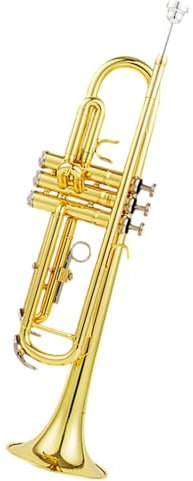 Musikinstrument Trompete B-Dreiton-Trompete Instrument Für Erwachsene Anfänger Grading Orchester Professionelle Unterrichtsleistung(Gold)