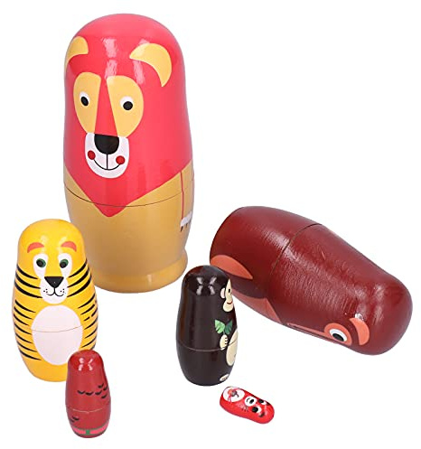 Cocoarm Poupées Gigognes en Bois, Animaux de la Forêt, Rangement Fonctionnel, Artisanat de qualité Supérieure, pour Enfants et Décoration de la Maison, Halloween, Anniversaire, Noël, Jouet et