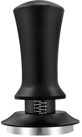 Tamper de café, 53 mm de profundidad ajustable para café en polvo con marca de escala, herramienta calibrada manual para preparación de cerveza, hogar, cocina, tienda