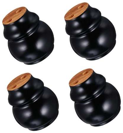 OATIPHO Gambe per Mobili in Legno Massello 4 Pezzi Gambe di Ricambio per Divani e Tavoli Fai da Te Piedini per Sedie Ferramenta Inclusa Adatte per Divani Armadi e Cassettiere
