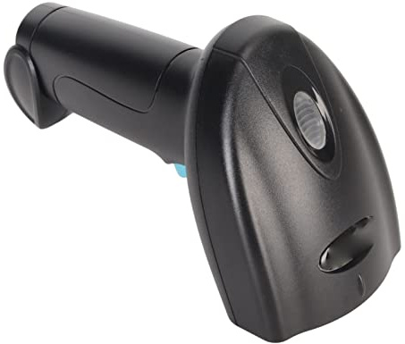 Yunseity Kabelloser Tragbarer -Barcode-Scanner, 2D-QR-Code-Scanner mit 2000-mAh- für Einzelhandelslager, 1 X ABS, Schwarz