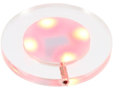Uonlytech LED Untersetzer für Gläser Aufladbar USB Leuchtender Acryl Riegel Platzset Leicht und Tragbar für Zuhause oder Restaurant Geeignet