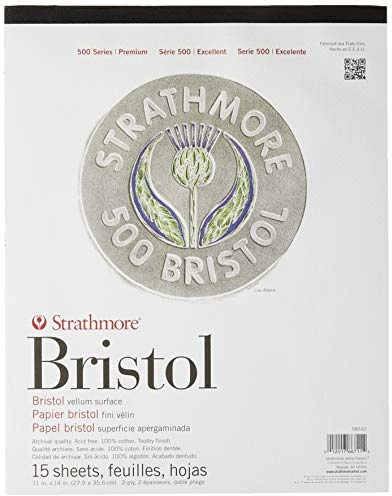 Strathmore 500 Bristol 2ply Velin 11X14 Pad