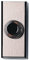 Friedland D611 Gem Wired Bell Push - Brushed Chrome effect/Black (Non illuminated)
