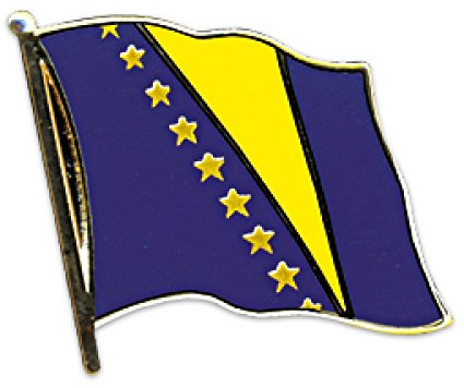 Everflag Flaggen-Pin vergoldet : Bosnien & Herzegowina