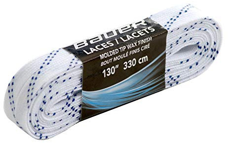 Bauer Schnürsenkel weiß - gewachst, Länge:120 = 305 cm