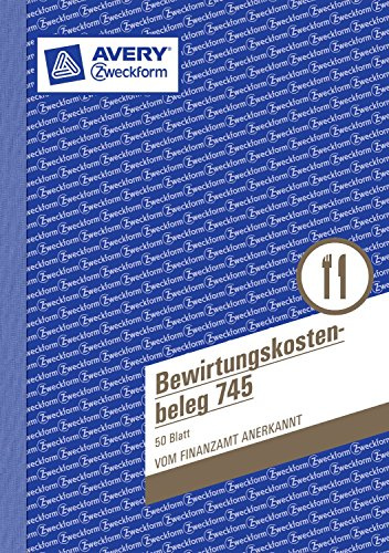 AVERY Zweckform 3er Sparpack 745 Bewirtungskostenbeleg (A5, mikroperforiert, 50 Blatt) gelb