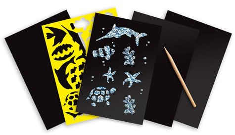 Melissa & Doug Scratch Art Meerestiere