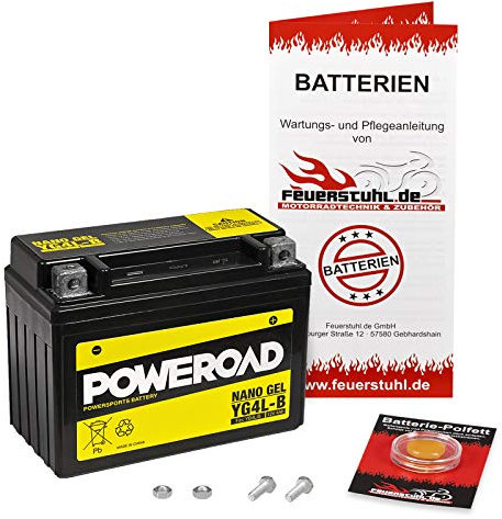 Gel-Batterie für Honda NH 50 Lead (AF01) wartungsfrei, einbaufertig, startklar, inkl. 7,50€ Pfand