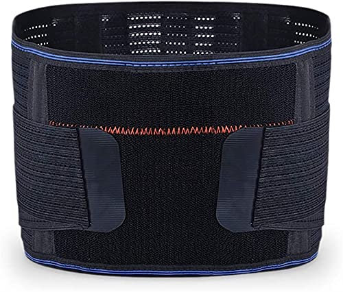 Correas de cinturón de Soporte Lumbar para Hombres y Mujeres, con 5 Cinturones de Soporte para la Espalda, adecuados para Todas Las Estaciones, cinturón térmico de protección Deportiva (Size : X