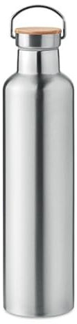  Isolierflasche Outdoor 1000ml Doppelwandige Edelstahl Trinkflasche 1,00l mit Vakuumisolierung plastikfreie Thermosflasche