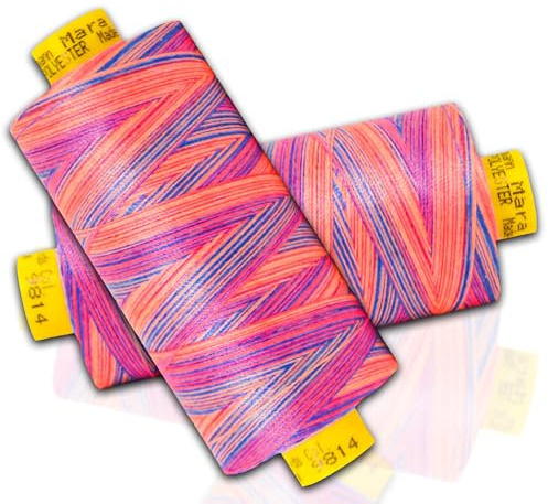 Mara Nähgarn, mehrfarbig, Gutermann 120–2 Spulen, 1000 m (Farbe 9814)