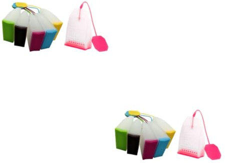 MAGICLULU 12pièces Infuseurs à Thé Silicone Réutilisables Filtres à Pour Tasses Mugs Et Théières Transparents