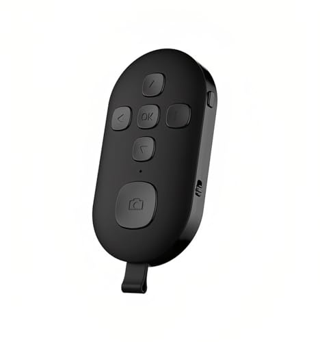 Telecomando Bluetooth TikTok Girapagina, Anello Clicker A Scorrimento Per La Nuova Fotocamera Registrazione Video Pulsante Selfie Otturatore, Telecomando Ricaricabile Per (BLACK)