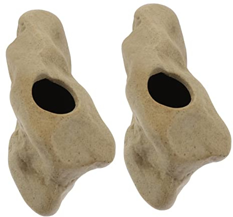 BESPORTBLE Aquarium Plant Holder Set Ceramic Aquatic Plant Pot Decorative Fish Tank Supplies