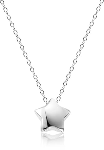ALEXCRAFT Collar Mujer Plata 925 Estrella Verano Regalo Muy Fino Mamá Niña Joyas Ideas Cumpleaños Stern Halskette Damen Silber 925