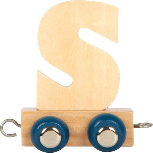 small foot Lettera Trenino Polare S, Trenino in Legno combinabile a Piacere, da Decorare e Regalare, 12589