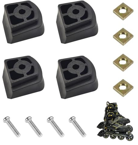 BNGXR Inliner Bremse,4 Stück Inliner Bremse Hinten,Bremsstopper Bremsklotz aus TPR,Brake für Inlineskates,rollerskates bremsen Universal aus PU für Inlineskates