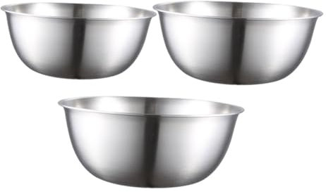 PHENOFICE Set Bacinella Acciaio Inox Cucina Per Lavare Verdure Bacinella Da Cucina in Acciaio Inox Per Mescolare Ingredienti