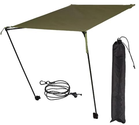 Strandschirme für Sand schwere winddichte tragbare, versenkbare Terrasse Markise | Reseparasoll ausklappbare Markise,Leichter Strandschutz, Terrassenmarkisen für Wandern, Reisen, Picknick,