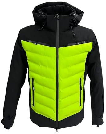 Dubin Sport Malon Herren Skijacke 20K Grün Code MALON-5943, Limette/Schwarz, 48