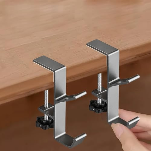 4 ganci regolabili | staffe per ghirlanda e calze per camino, appendiabiti per camino, ganci per riporre oggetti, ganci doppi, porta calze per camino, decorazione natalizia