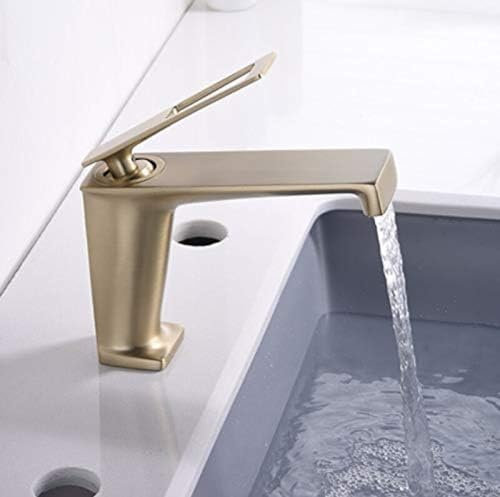 QTYQWC Heiß Kalt Bunter Waschtischarmatur Badezimmer Rotation Waschbecken Wasserhahn Einhebel Messing Kran Wassermischer-Schwarz Kurz