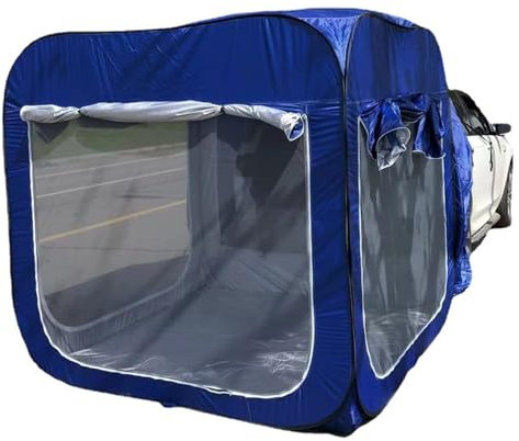 Heckzelt Auto 5-8 Personen, Auto SUV Heckklappenzelt, Freistehendes Autozelt, Universal Wasserdicht Sonnenschutz Heckzelt, SUV Zelt Camping Vorzelt für SUV, Auto (Blue, 200x200x200cm)