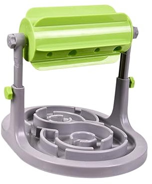 BESPORTBLE Drum-type Food Dispenser Leaking Device Slow Eating Feeder for Dogs and Cats Green Pet Training Toy for Slow Feeders