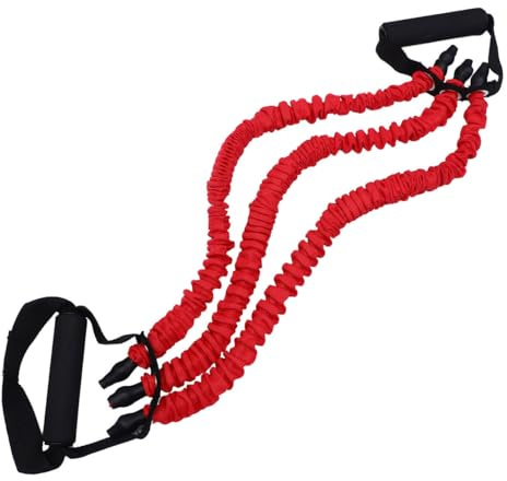 BESPORTBLE Armkrafttrainer Federkiste Stiftgriffe Fitnessstudio Kabel Riemen vernetzt Brusttrainer Brusttrainingsgerät Brust-Expander-Trainingsgerät Übungsgerät ziehen Fitness-Abzieher Yellow