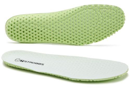 7STROBBS Sportinnersulor för kvinnor och män, stötdämpande och ventilerande inlägg, mjukt skumskoinlägg för vardagen, bekväma skor, sulor för sneakers, vandringsskor, vit EU36/37