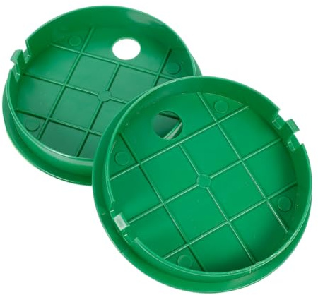 Alasum Coperchio per Scatola Valvole Irrigazione in Plastica Verde, 2 Pezzi, Facile da Rimuovere, Adatto per Valvole Sprinkler e Sistemi di Irrigazione